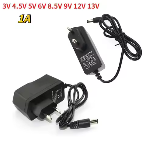 AC To DC 100-240V Power Adapter 3V 4.5V 5V 6V 8.5V 9V 12V 13V Power Supply Switching Charger 1A Conv