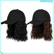 Curly Wig Baseball Cap With Short Hair Wig Women Adjustable Hair Wig Hat W0Q5