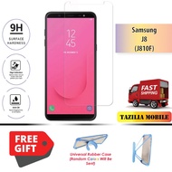 [Clear] Tempered Glass For Samsung J8 (J810F) + FREE URC