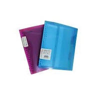 INTER X - BINDER NOTE TRANSPARENT A5 NOTEBOOK MAP/ (20 Ring) BNX-200A A5 Binder Ring Binder