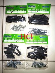 Fisher Tembok+sekrup , Fisher Fiser viser tembok dan skrup sekrup S6 , S8 , S10 , S12