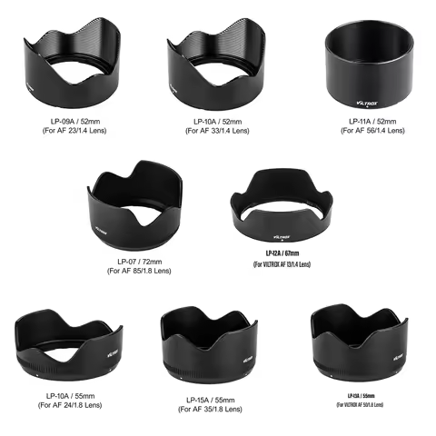 Viltrox 23mm 33mm 56mm 13mm 85mm 24mm Original Camera Lens Hood For Fuji Lenses Fujifilm X Sony E Mo