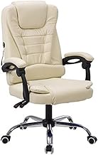 Gaming Chairs Office Chair Leather with Footrest Computer Desk Chair Ergonomic High Backrest Back Swivel Lift Reclining Armchair