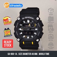 Casio G-Shock Men GA-900-1A GA900-1A Analog Digital GA900 Mat Moto 2020 Watch Black Resin Band G Shock . watch for man . jam tangan lelaki . casio watch for men . jam g shock original gshock watch . jam tangan g shock watch [READY STOCK]