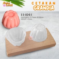 THE BAKER Food Grade Plastic Jelly Pudding Mould - Crystal