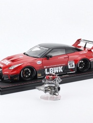 IG 1: 18 RR GTR R35 GT Comes with Engine Resin Car Model Wide Body Collectibles Supercar