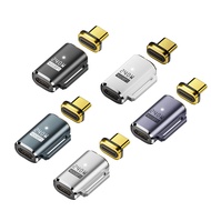 [Magnetic Design] USB 4.0 Type C Male to Female Adapter Support 240W PD Fast Charge 40Gbps Data 8K @