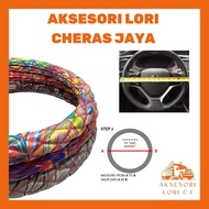 AKSESORI LORI CHRAS JAYA STEERING COVER LORI ISUZU DAN SEMUA LORI 39CM /42CM/45CM/47CM STEERING WHEE