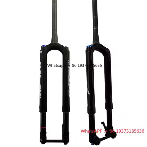 Light Weight High Strength Grmrk Shock Absorber Carbon Fiber EBike MTB Front Fork 29 Cone Tube Air P