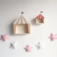 Circus xytINS Hanging Ornament Storage Box Decoration Children's House Wall Decor Room Shelf Small W