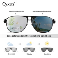 Cyxus Con-Strain Anti Radiation Eye Glasses Photochromic For Men Women 1031