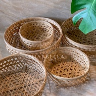 Bamboo Bakul Kukus Kuih / Pao / Cake /20CM 22CM 24CM 27CM 30CM Steam Basket Cake Mould 5寸 6寸 7寸 竹编竹筐