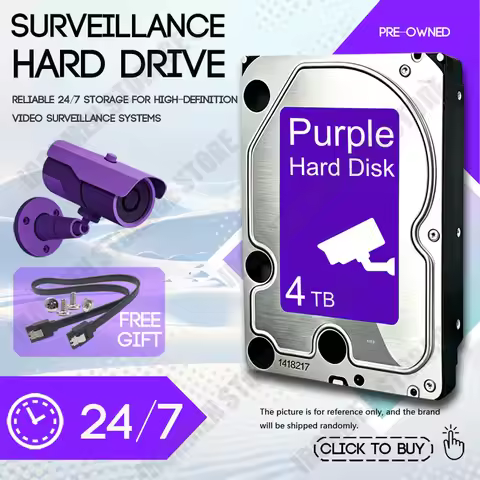 Surveillance Hard Disk Drive 1~8 TB HDD 3.5" SATA HD Internal Disc Storage Device for CCTV NVR DVR S