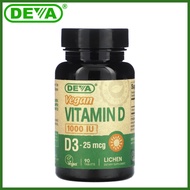 Nordic Naturals | Deva, Vegan Vitamin D, D3, 25 mcg (1,000 IU), 90 Tablets