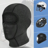 Summer Motorcycle Helmet Liner Quick-Dry Ice Silk Balaclava with Eyewear Holes Full Face UV Protecti