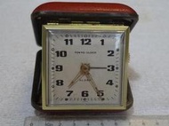 時鐘(3)~早期日本製折疊式鬧鐘.桌鐘.機械鐘.發條鐘.旅行鐘~JAPAN~TOKYO CLOCK~懷舊.擺飾.道具