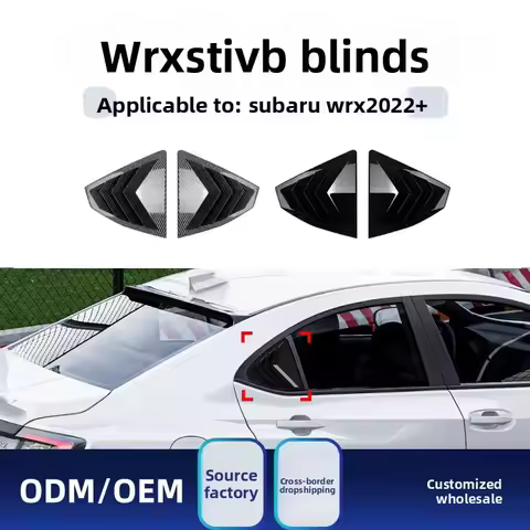Rear Quarter Window Louver Decal Cover for Subaru WRX STI VB 2022 2023 2024 2025+ Sport Styling Side