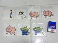 (包全部) 全新 正版 Disney 迪士尼 Toy Story 三眼仔 Alien 火腿 巴斯光年 胡迪 Woody 行李箱 喼 貼紙 共7張 Luggage Notebook 手提電腦 Stick
