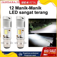 Seametal Super Bright Motorcycle Led Light H6 M5 P15D Motorcycle Headlight Bulb Led Canbus 12V Super