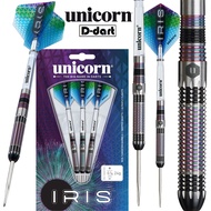 UNICORN STEEL TIP DARTS - 24G IRIS STEEL TIP DART SET - 90% TUNGSTEN DART (ARROW DART KELULI)