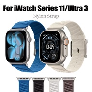 Nylon Braided Strap For iWatch Series 11 42mm/46mm Bracelet For iWatch Ultra 49mm
