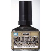 Mr.Hobby GSI-WC01 - Mr.Weathering Color Multi Black - 40ml  [GSI-WC01]