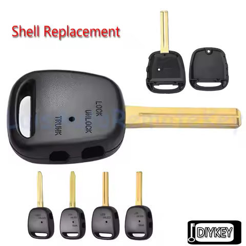 1 / 2 Buttons Case Remote Car Key Fob Shell Cover Replacement for Toyota Estima Previa Cadina Coroll