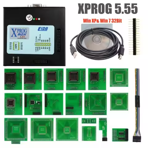 XPROG 5.55 Xprog Box Xprog-M ECU Programmer V5.55 Read Write EEprom for HC12 9S12 TMS370