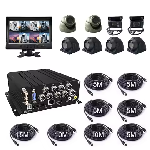 Tech 8CH Trucks MDVR With 4G Gps WiFi Remote Control SD HDD 8Channel Mobile DVR Vehicles Buses Monit