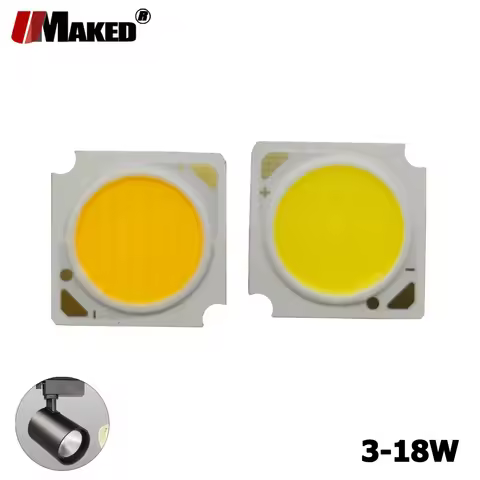 20pc LED COB 1313-18x35Mil 3W 5W 7W 12W 15W 18W CRI-92 9-58V 300mA 130lm/w 3000-4000-5000-6000K Brid