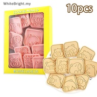 # WBMY #  10pcs Cartoon Capybara Shaped Cookie Cutter Animal Fondant Biscuit Mold Cake Decoration To