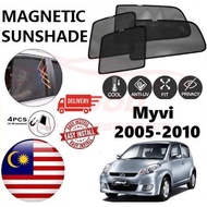 Perodua Myvi 2005-2010 Epic Magnetic Sunshade (4pcs) Accessories Automotive