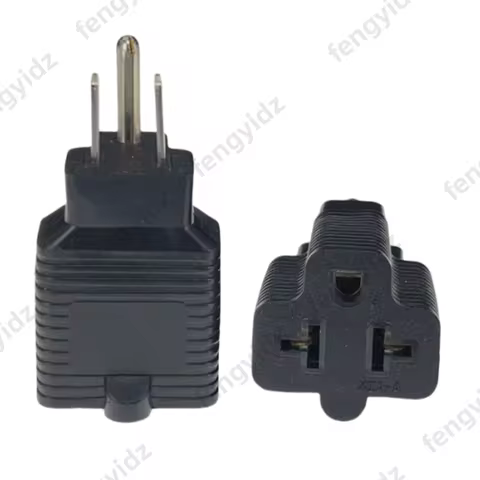 nema 5-15p to nema 5-15/20r plug adapter 5-15P to 6-15P 5-15P to 6-20P 4 in 1 AC Power Adapter 15A t