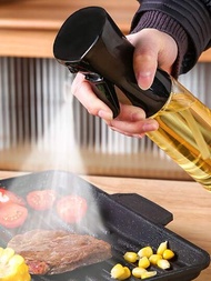 泵式油噴瓶,透明分配瓶,適用於烤肉廚房烹飪
