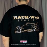 CODAmerican Style Japanese Classic JDM Porsche Printed RWB T-shirt Modified Car Theme Men's T-Shirt 