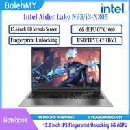 SZBOX Alder Lake N95/ i3-N305 Laptop Fingerprint Unlocking 6G Independent Graphics Dual WIFI Game No