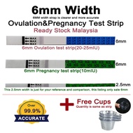 30pcs 6mm Ovulation OPK &amp; Pregnancy Test Strip UPT Kit