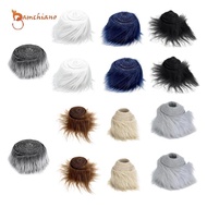 [Gamchiano] 2 Pieces Faux Fur Fabric Fuzzy Costume Toy DIY Supplies Shaggy Fur Artificial Fabric for