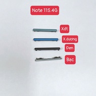 Plastic volume button for Xiaomi Redmi note 11s 4g, volume up and down adjustment, power on off pres
