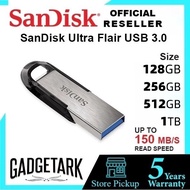 Sandisk USB 3.0 Pendrive Original Ultra Flair 3.0 Flash Drive 128GB 256GB 512GB 1TB  USB Flash Drive