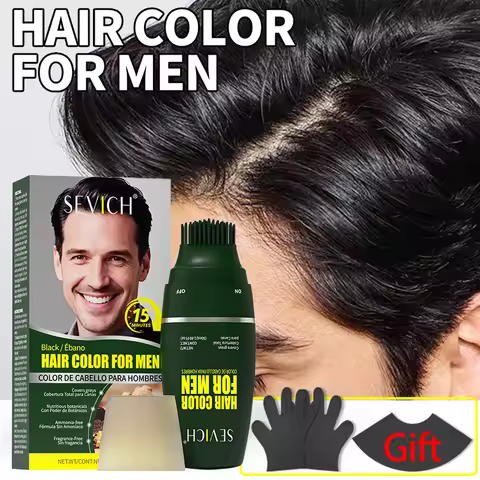Ginger Black Hair Dye Shampoo Instant White Hair Permanent Cover Hair Dye Cream Hair Color Shampoo M