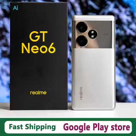 Original Realme GT NEO 6 Mobile Phone 5500mAh Battery 120W Charge 50.0MP Camera 6.78" AMOLED 120HZ S