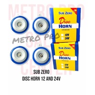 Sub Zero Twin Horn Disc Type 12V and 24V (2pcs/set)