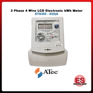 ATEC TNB Meter / TNB Kwh Meter 3Ph4w kWH(CL1) & Kvarh(CL2), Input: 5(100)A, 415V/240V,50Hz