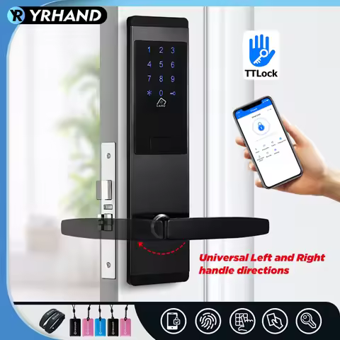 TTlock App Security Electronic Door Lock,Smart Touch Screen Lock,Digital Code Keypad For Home Hotel