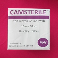 CAMSTERILE NON WOOVEN GAUZE SWAB 10CM X 10CM