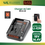 BLACK & DECKER Original BDC1A-GB 18V Fast Charger For 14.4v And 18v Battery