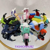 FASHIONHUBZ Motorcycle Model, Vehicle Toy Cartoon Mini Motorcycle, Birthday Gifts Metal Electric Sco