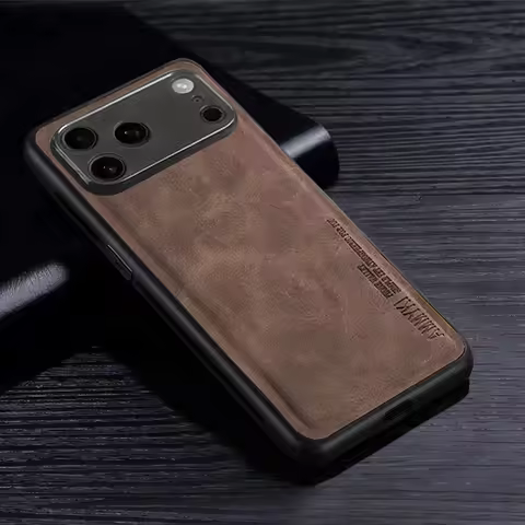 Fashion Cross pattern Pu leather cover For Apple Iphone 17 Pro Max TPU Silicone Cover For For Apple 