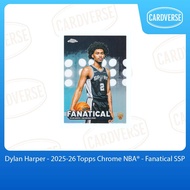 Dylan Harper -Fanatical SSP- Spurs |  2025/26 Topps Chrome NBA® Trading Card